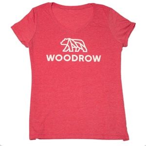 NWOT! Woodrow Outdoors Red V-neck t-shirt